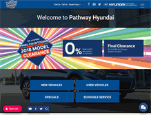 Tablet Screenshot of pathwayhyundai.com